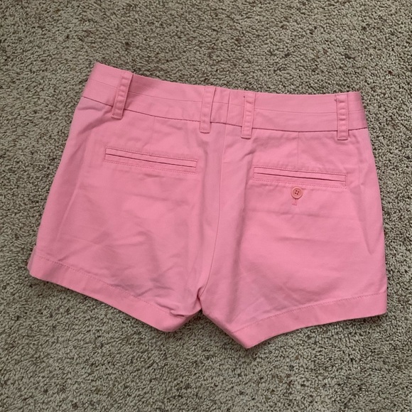 J CREW PINK CHINO SHORT 3” INSEAM SIZE 0 - Picture 2 of 3